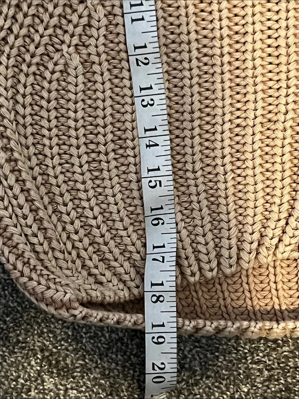 Free People Sweet Nothing Cotton Cardi Sandcastle Chunky Cropped Sweater SZ XS